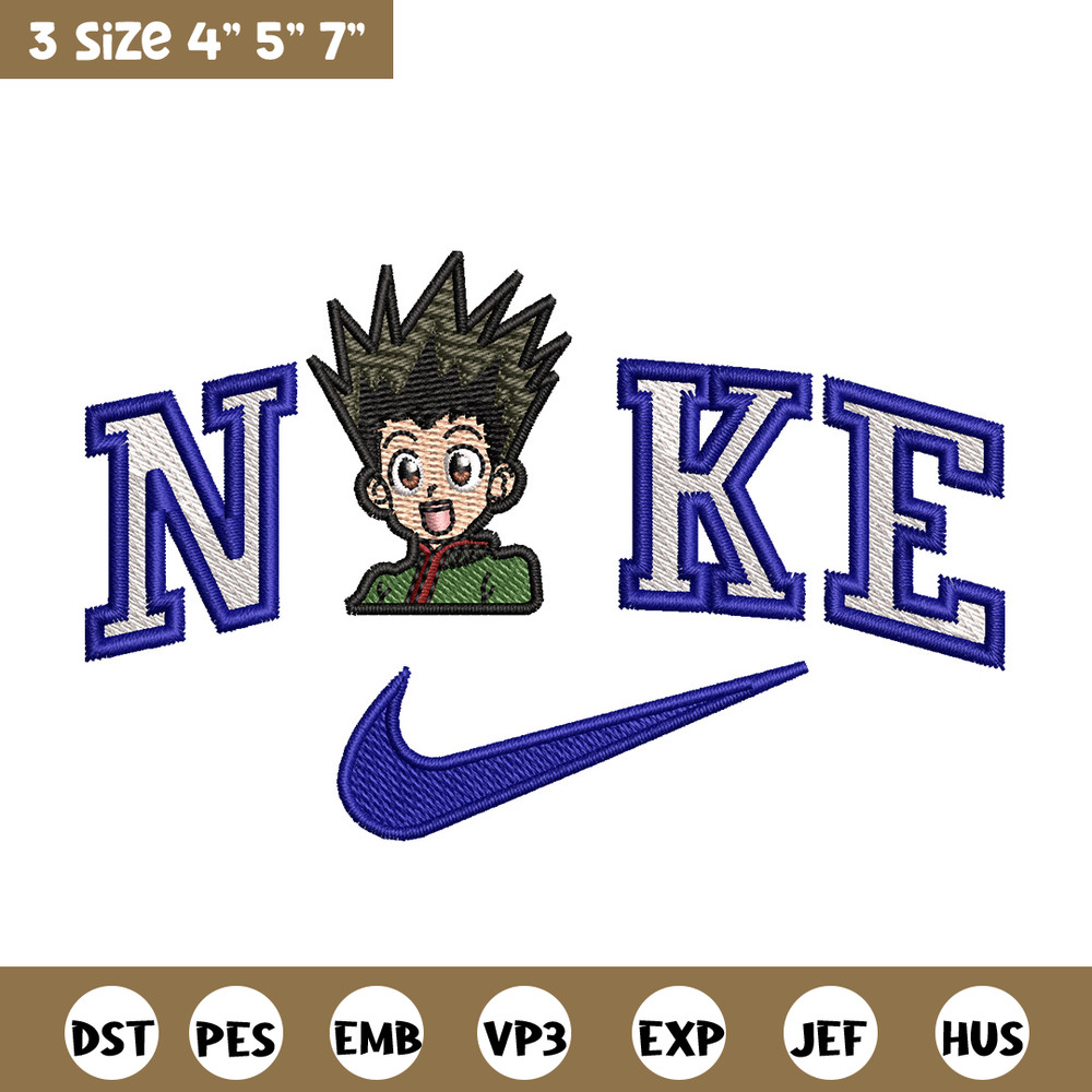 Nike gon embroidery design, Hunter x hunter embroidery, Nike design,Embroidery file,Embroidery shirt,Digital download.jpg