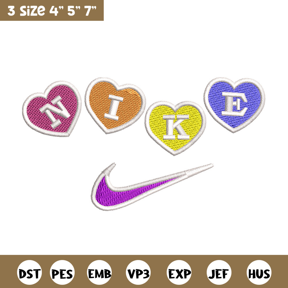 Nike heart embroidery design, Logo embroidery, Nike design, Embroidery shirt, Embroidery file, Digital download.jpg
