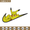 Nike Pikachu embroidery design, Pokemon embroidery, Nike design, anime design, anime shirt, Digital download.jpg
