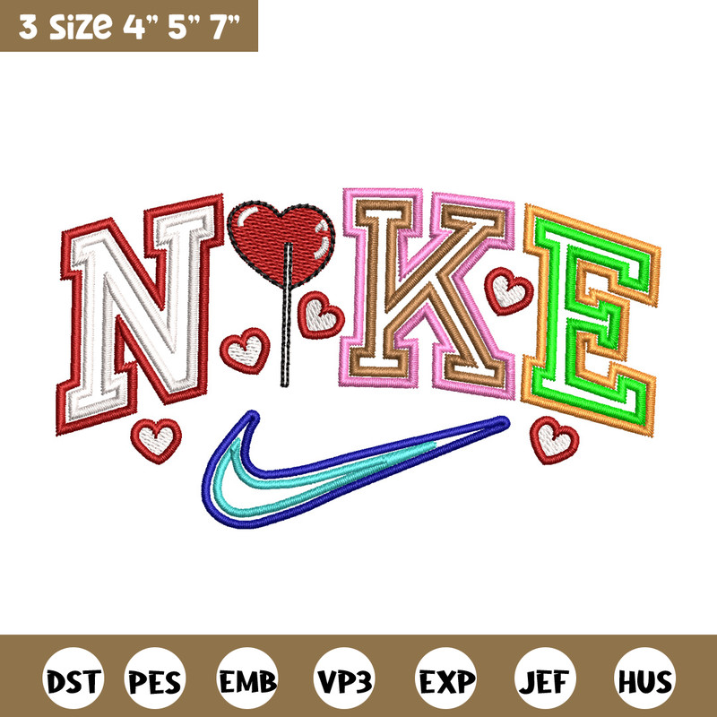 Nike red heart embroidery design, Logo embroidery, Nike design, Embroidery shirt, Embroidery file, Digital download.jpg