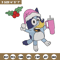 Bluey chrismas embroidery design, Bluey embroidery, Chrismas design, Embroidery file, Embroidery shirt,Digital download.jpg