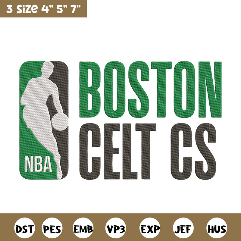 Boston Celtics logo embroidery design, NBA embroidery, Sport embroidery, Logo sport embroidery, Embroidery design..jpg