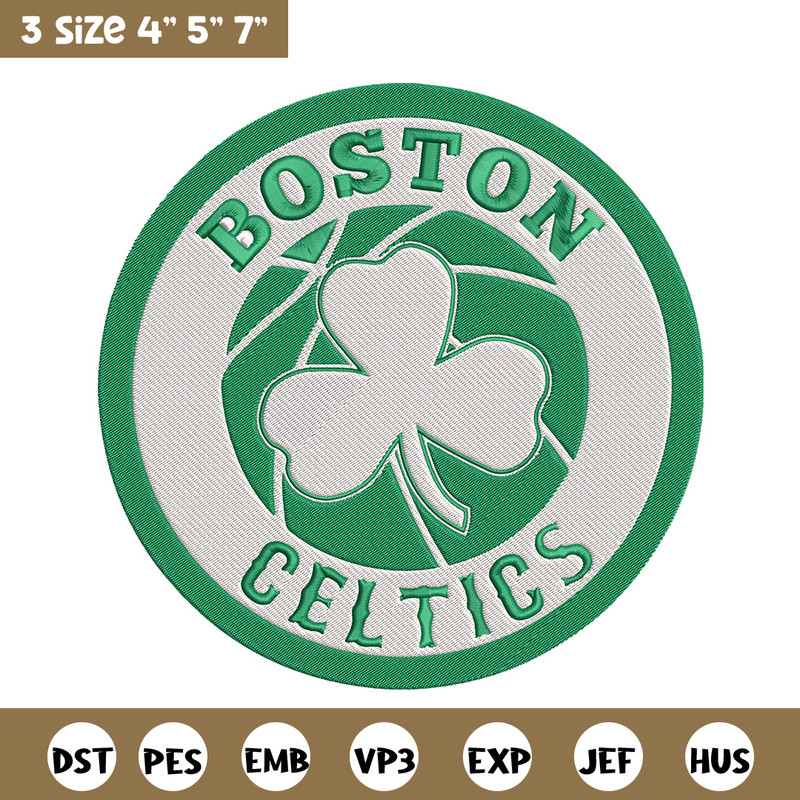 Boston Celtics logo embroidery design,NBA embroidery, Sport embroidery, Logo sport embroidery, Embroidery design.jpg