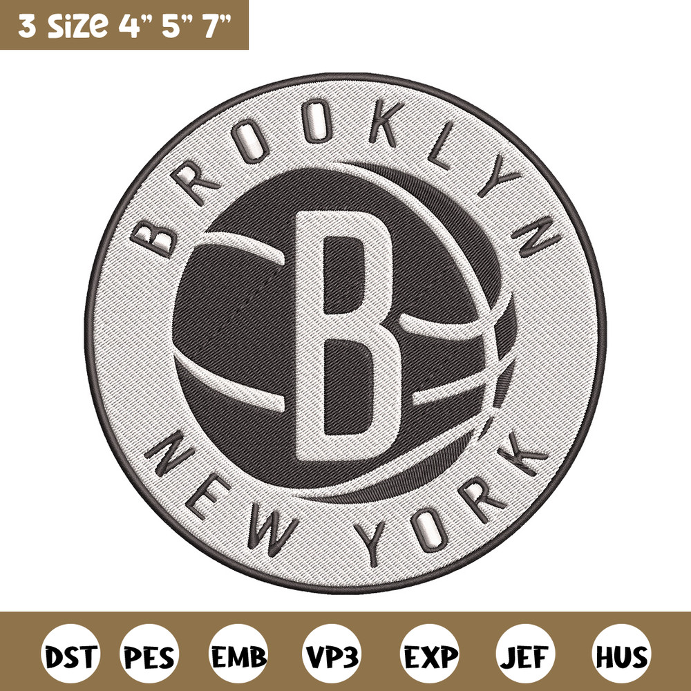 Brooklyn Nets Basketball embroidery design, NBA embroidery,Sport embroidery, Logo sport embroidery, Embroidery design.jpg