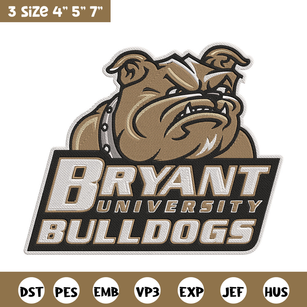 Bryant Bulldogs mascot embroidery design, NEC embroidery,Sport embroidery, logo sport embroidery, Embroidery design.jpg