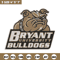 Bryant Bulldogs mascot embroidery design, NEC embroidery,Sport embroidery, logo sport embroidery, Embroidery design.jpg