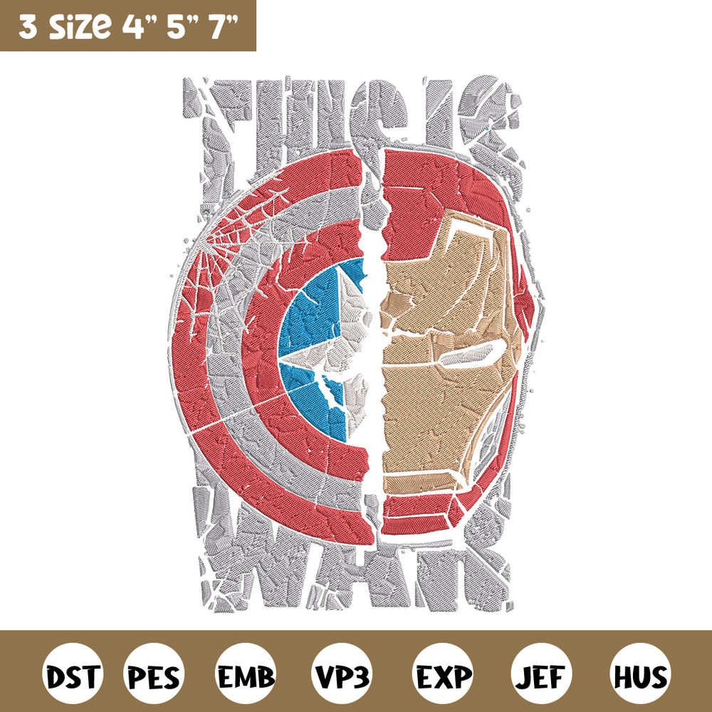 Captain x iron man Embroidery Design, Marvel Embroidery, Embroidery File, Anime Embroidery, Anime shirt,Digital download.jpg