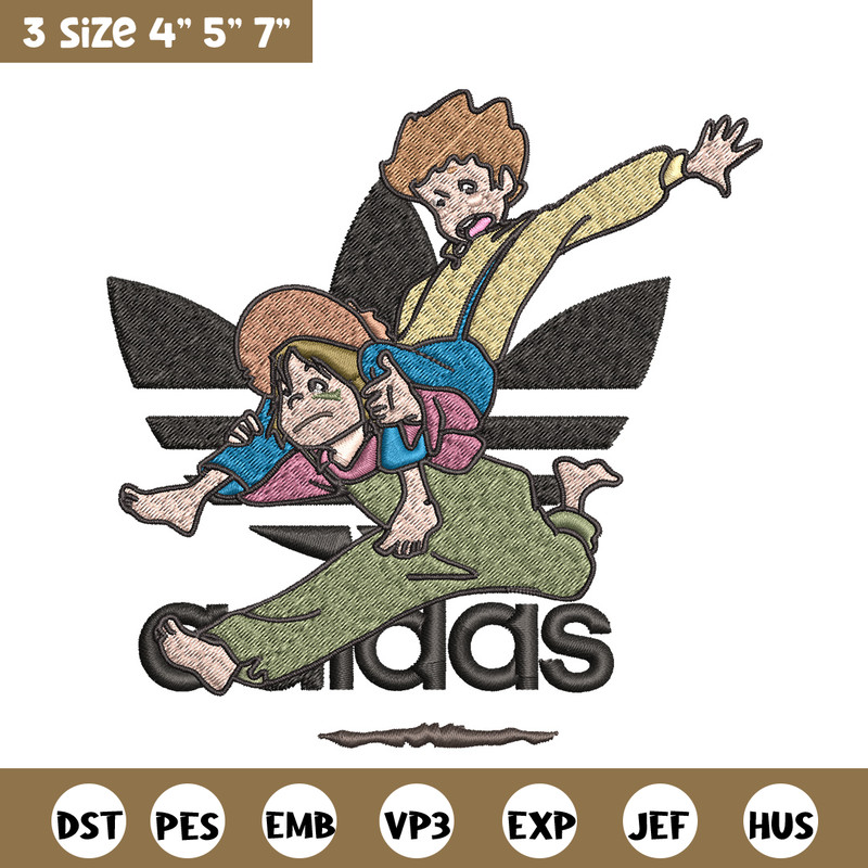 Cartoon adidas Embroidery Design, Adidas Embroidery, Embroidery File, Cartoon Embroidery, Logo shirt, Digital download.jpg