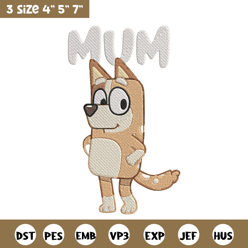 Chilli Heeler Embroidery, Bluey Cartoon Embroidery, cartoon Embroidery, Embroidery File, cartoon shirt, digital download.jpg