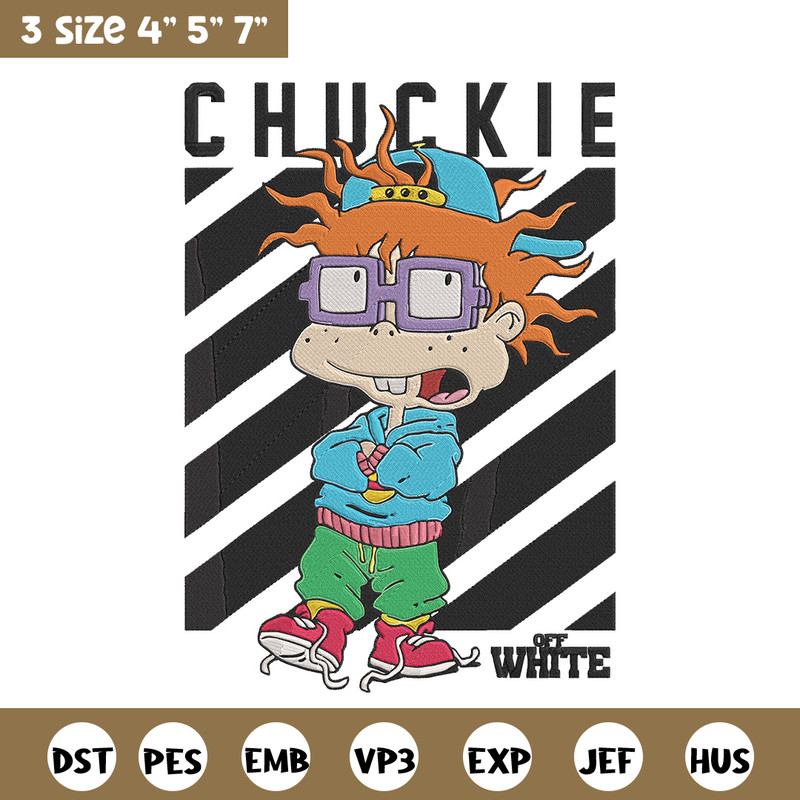 Chuckie Finster Embroidery Design, Rugrats Embroidery, Embroidery File, Anime Embroidery, Anime shirt,Digital download..jpg