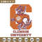 Clemson University logo embroidery design, College embroidery, Sport embroidery, logo sport embroidery,Embroidery design.jpg