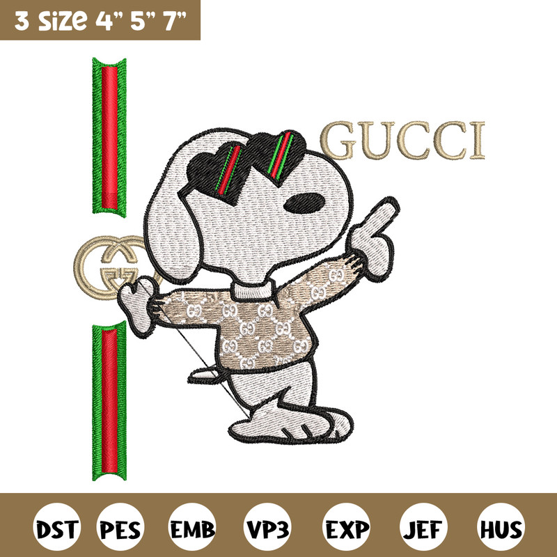 Dog gucci Embroidery Design, Gucci Embroidery, Embroidery File, Logo shirt, Sport Embroidery, Digital download..jpg