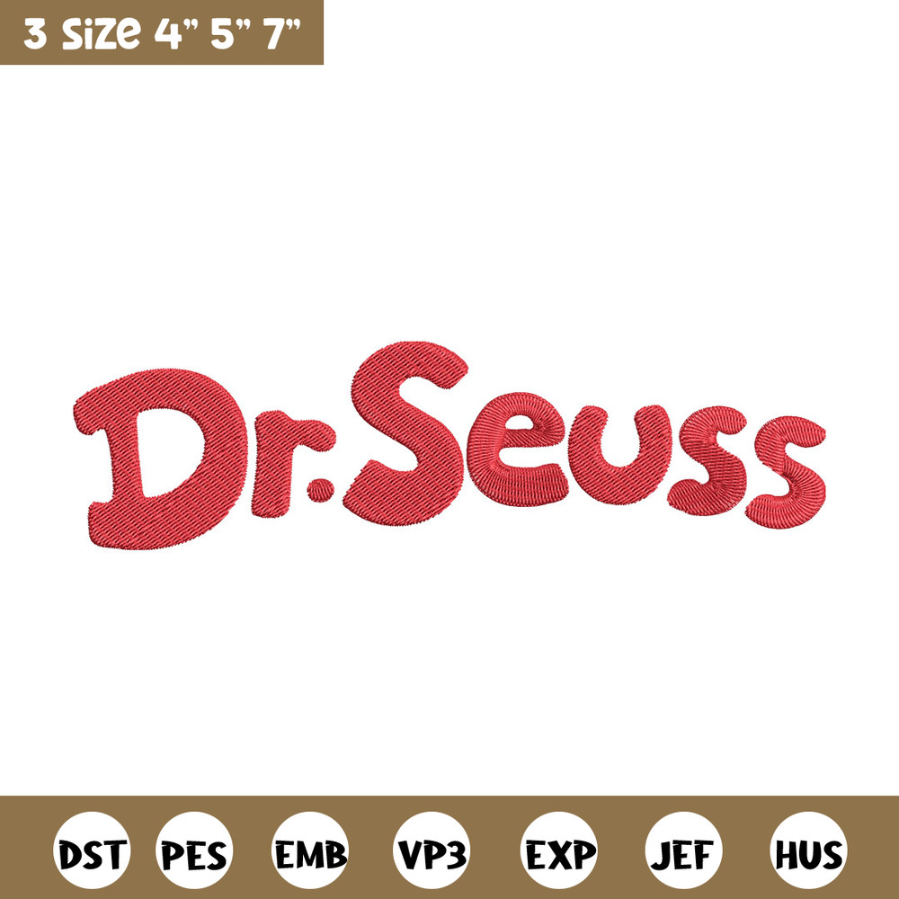 Dr seuss logo Embroidery Design, Dr seuss Embroidery, Embroidery File, Embroidery design, Digital download..jpg