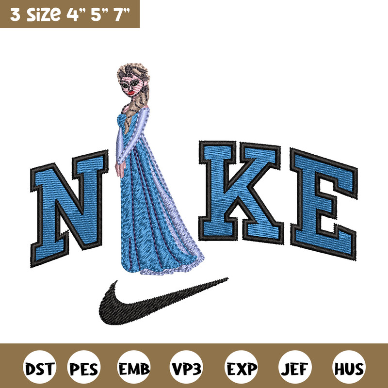 Elsa x nike Embroidery Design, Dinsey Embroidery, Brand Embroidery, Embroidery File, Logo shirt, Digital download.jpg