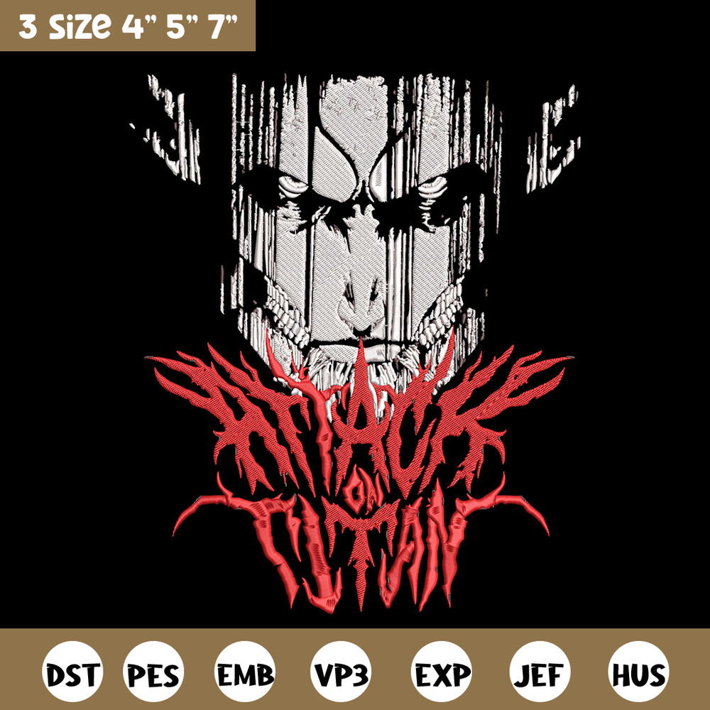 Eren poster Embroidery Design, Aot Embroidery,Embroidery File, Anime Embroidery, Anime shirt,Digital download..jpg