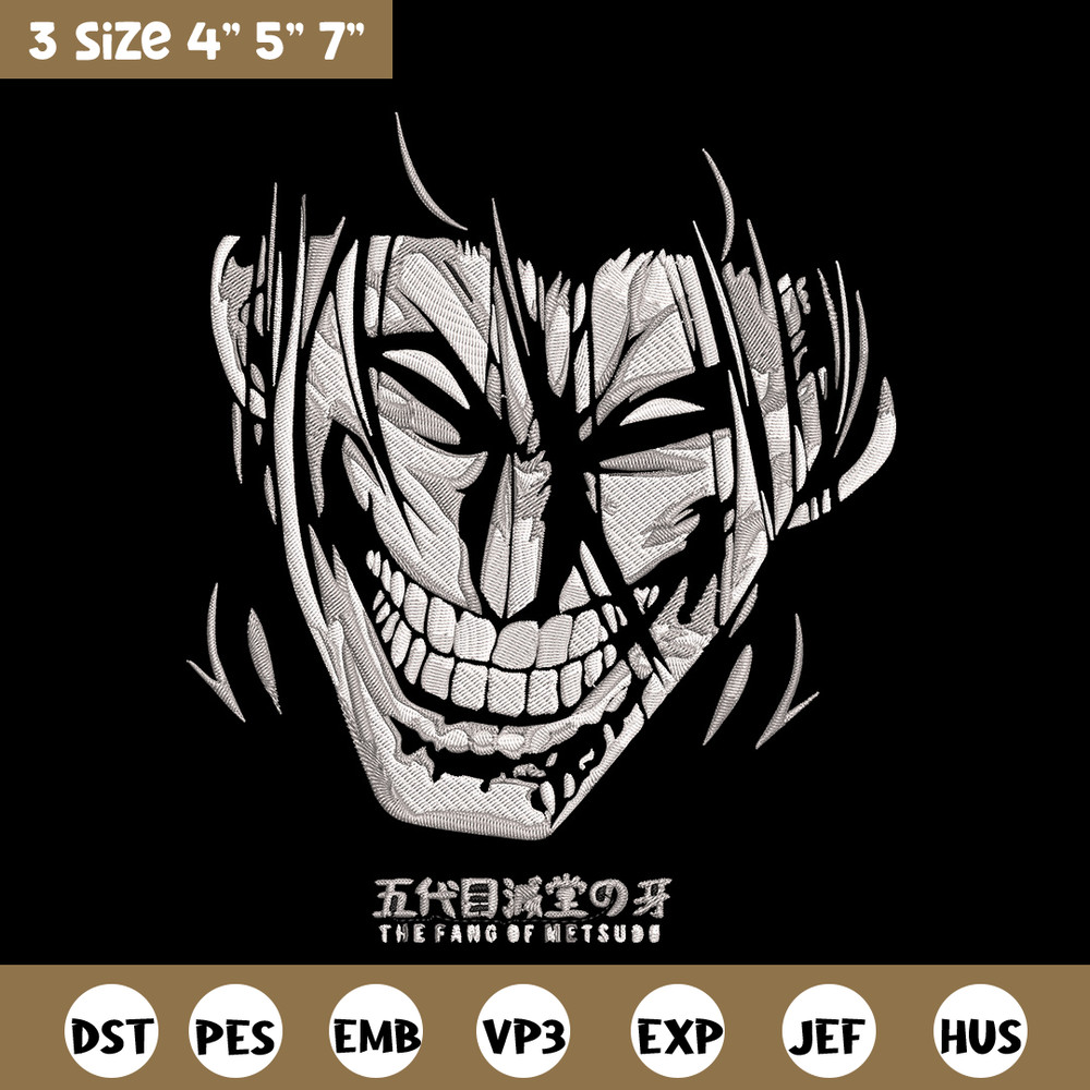 Eren Yeager Embroidery Design, Aot Embroidery, Embroidery File, Anime Embroidery, Anime shirt, Digital download..jpg