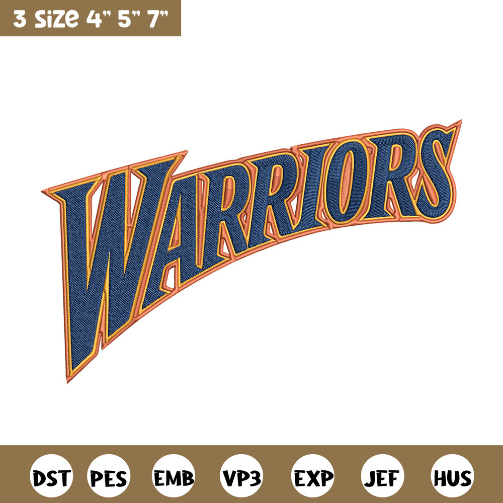 Golden State Warriors logo embroidery design, NBA embroidery, Sport embroidery, Embroidery design,Logo sport embroidery..jpg
