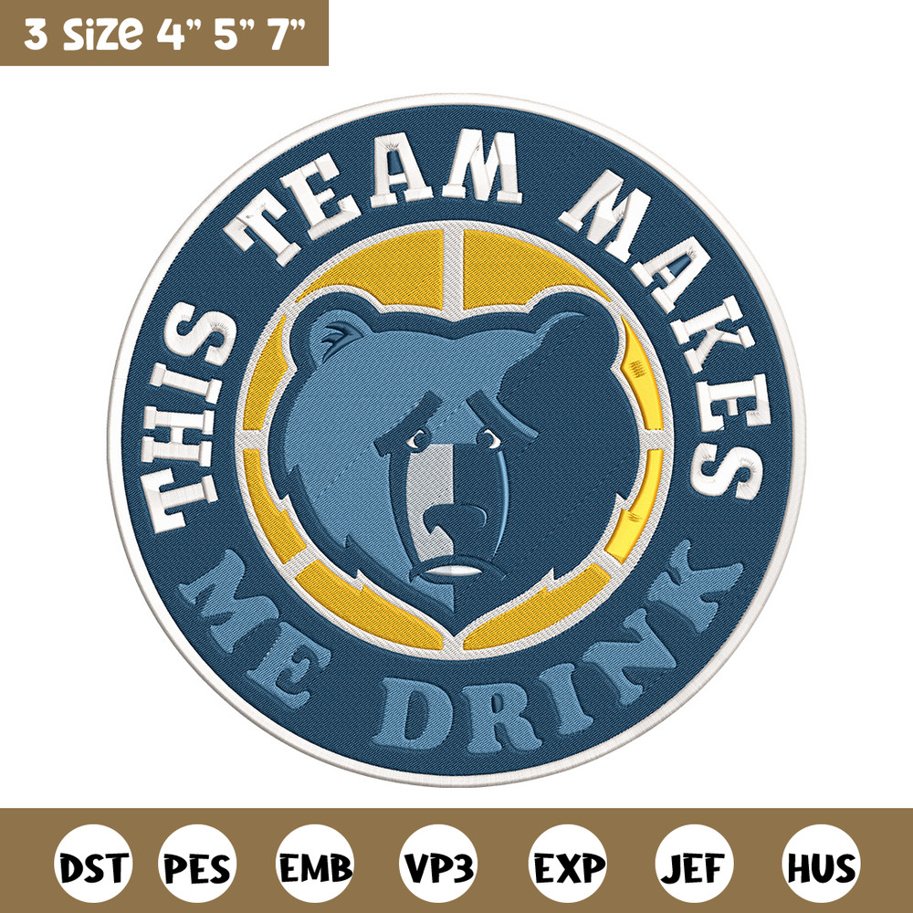 Memphis Grizzlies design embroidery design, NBA embroidery,Sport embroidery, Embroidery design,Logo sport embroidery.jpg