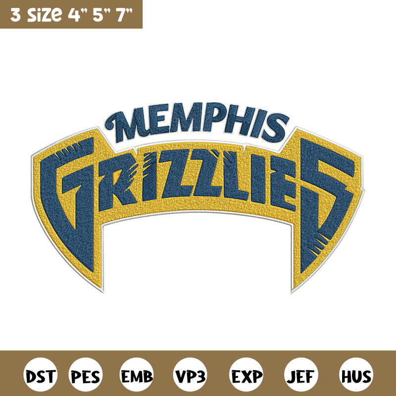 Memphis Grizzlies logo embroidery design, NBA embroidery, Sport embroidery,Embroidery design, Logo sport embroidery.jpg