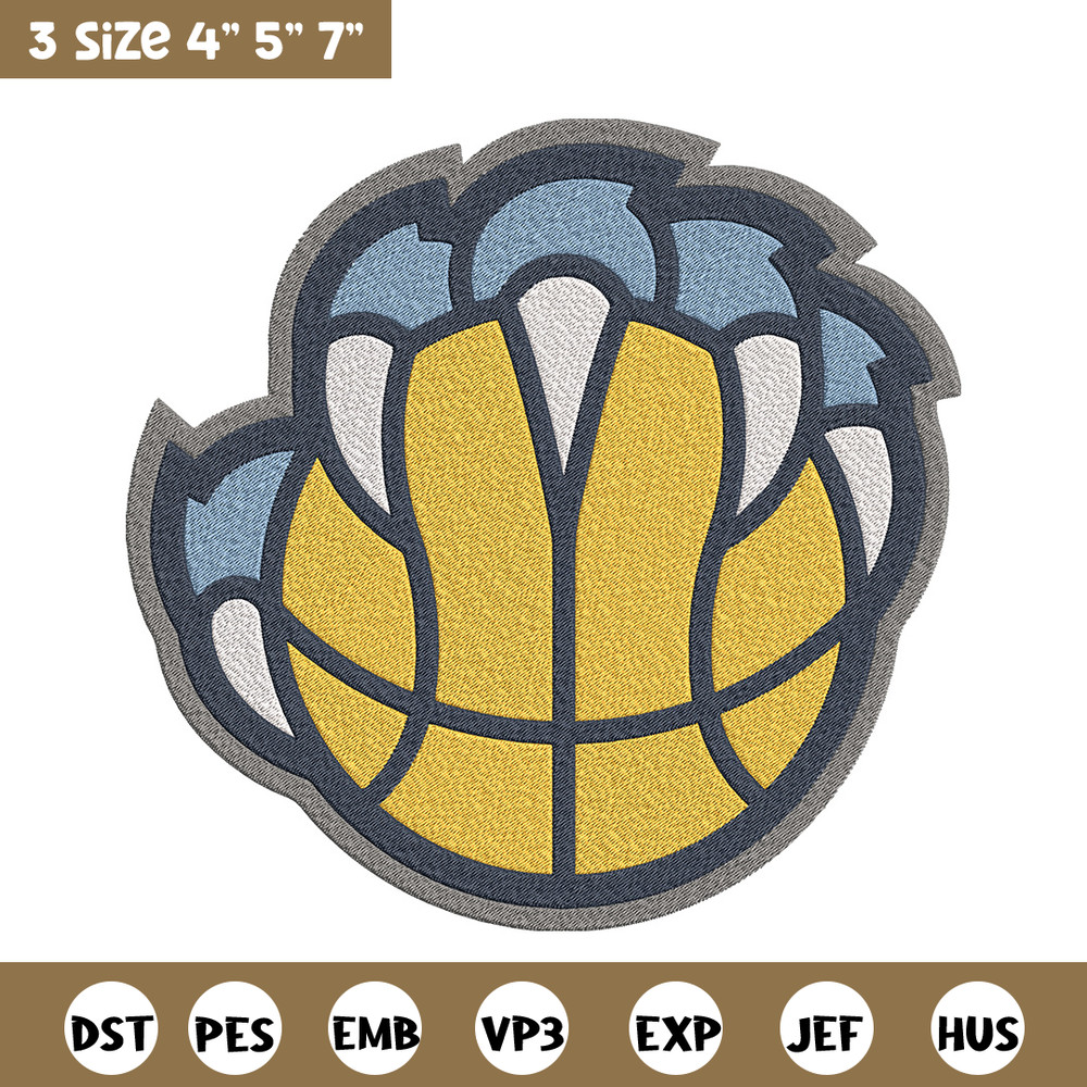 Memphis Grizzlies logo embroidery design, NBA embroidery, Sport embroidery,Embroidery design,Logo sport embroidery..jpg
