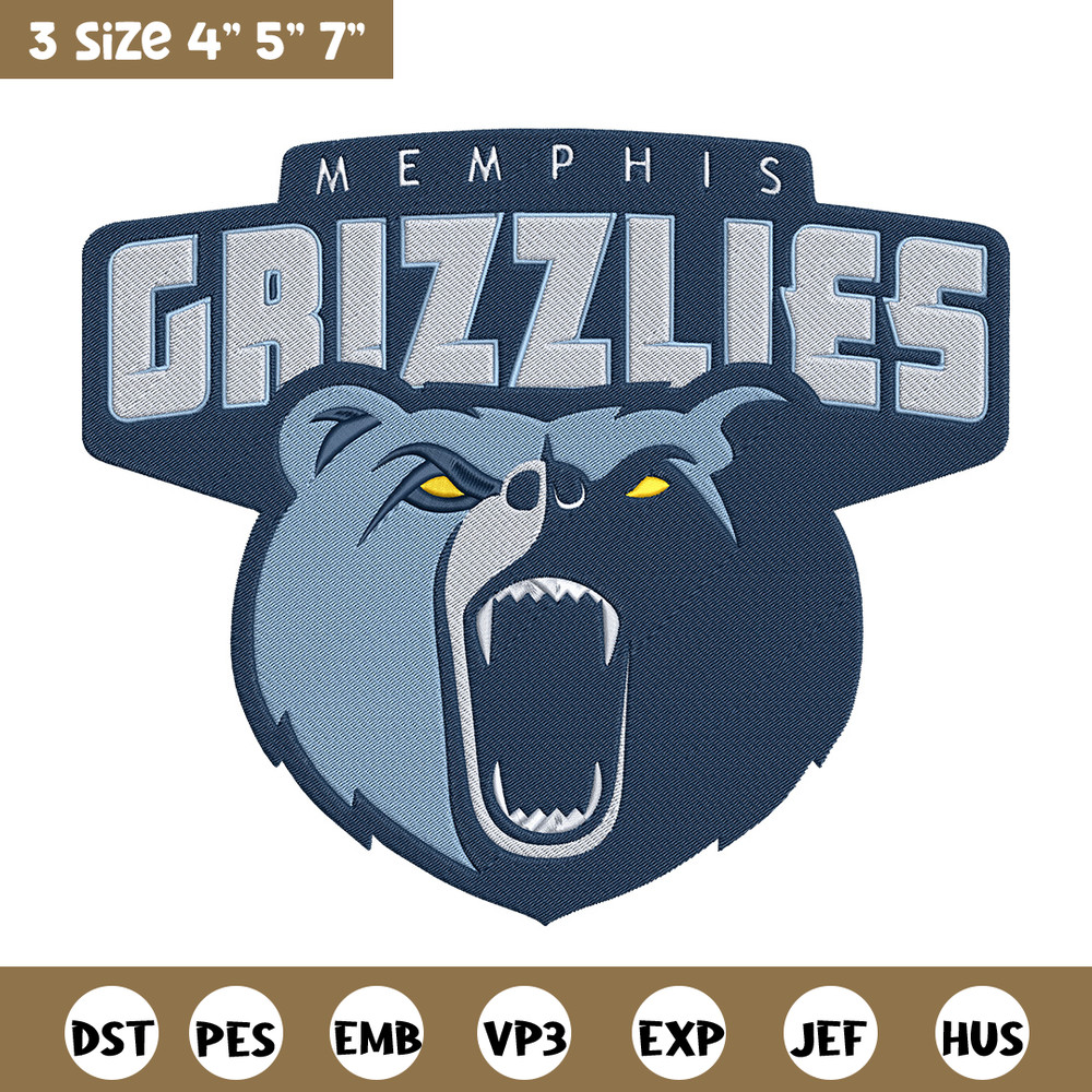 Memphis Grizzlies logo embroidery design, NBA embroidery, Sport embroidery,Embroidery design,Logo sport embroidery.jpg