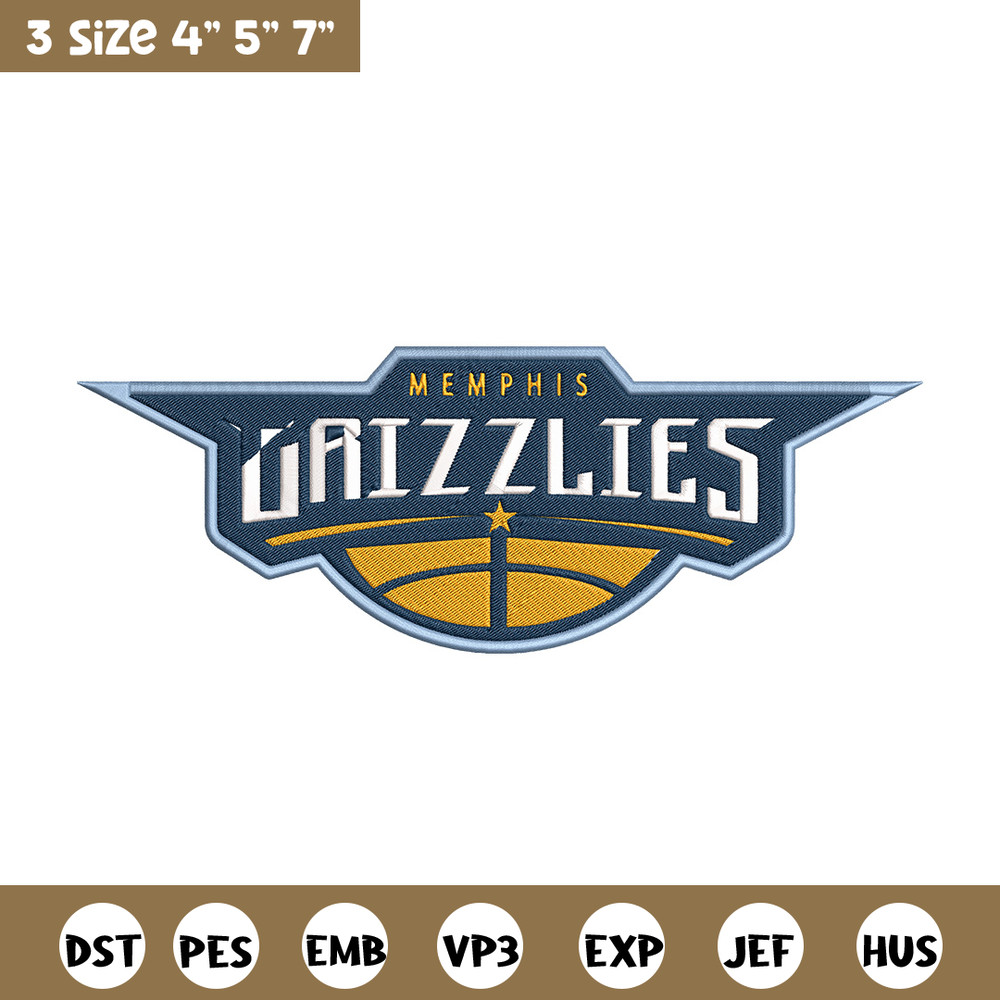 Memphis Grizzlies logo embroidery design, NBA embroidery,Sport embroidery, Embroidery design,Logo sport embroidery.jpg