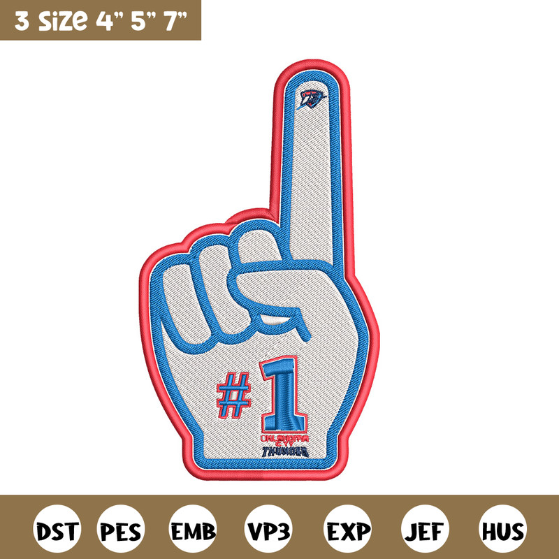 Oklahoma City Thunder no 1 embroidery design, NBA embroidery,Sport embroidery,Embroidery design, Logo sport embroidery.jpg