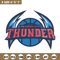 Oklahoma Thunder logo embroidery design,NBA embroidery,Sport embroidery,Embroidery design, Logo sport embroidery..jpg