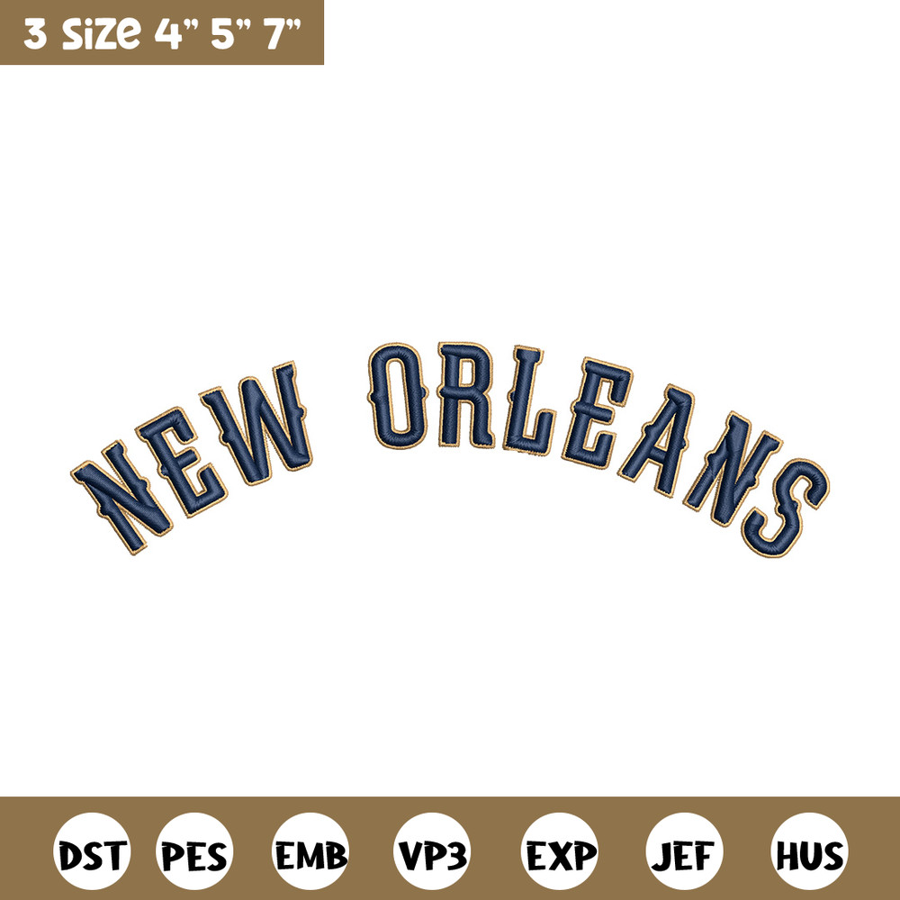 Orleans Pelicans logo embroidery design,NBA embroidery, Sport embroidery, Embroidery design, Logo sport embroidery.jpg