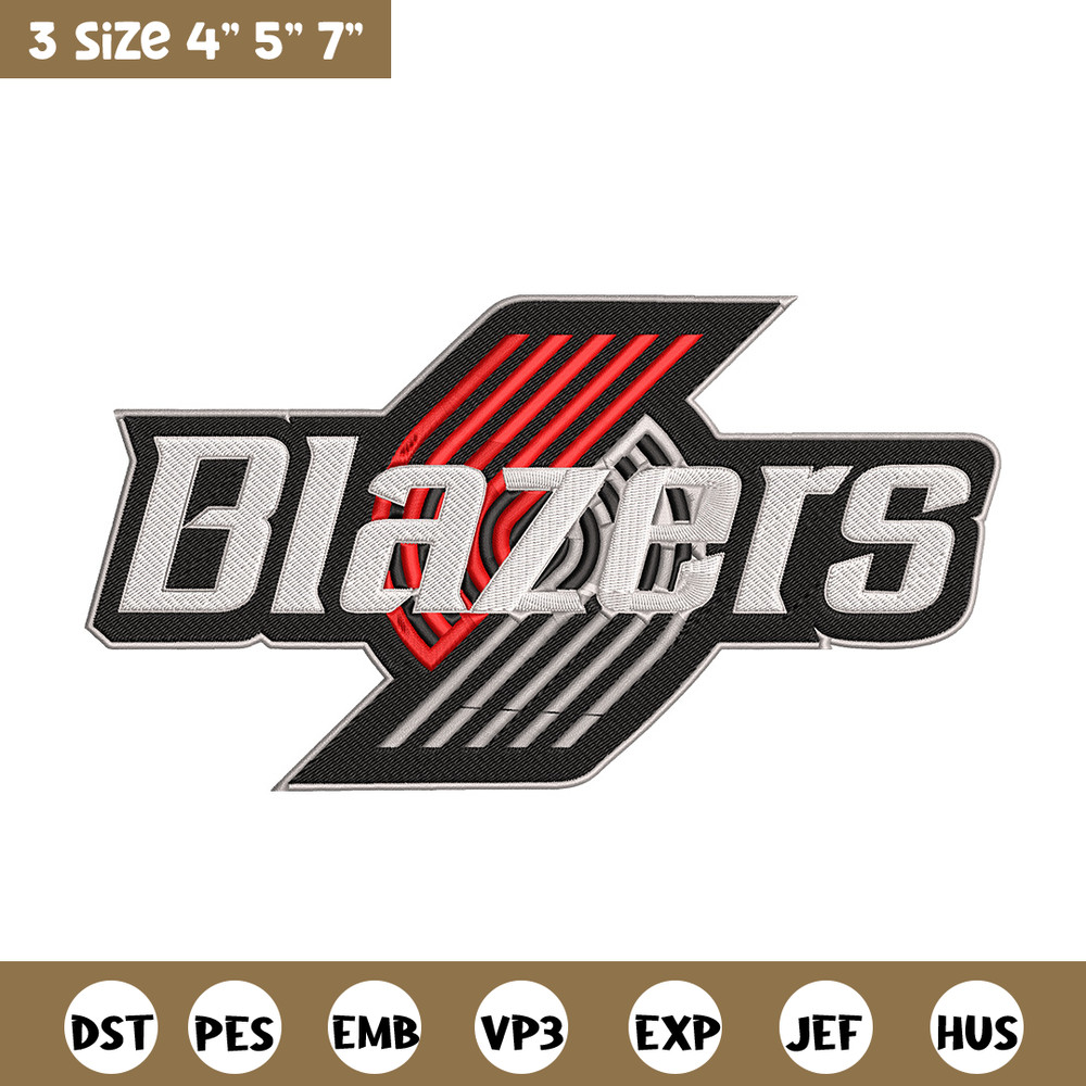 Portland Trail Blazers logo embroidery design, NBA embroidery, Sport embroidery, Embroidery design,Logo sport embroidery.jpg