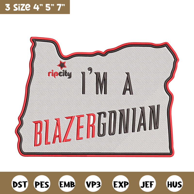 Portland Trail Blazers logo embroidery design, NBA embroidery,Sport embroidery, Embroidery design, Logo sport embroidery.jpg