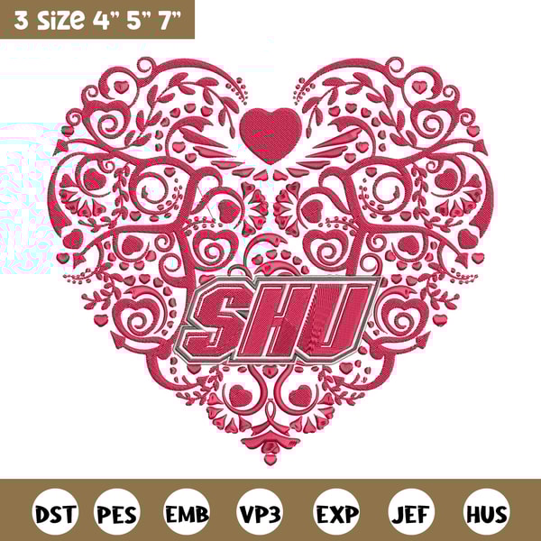 Sacred Heart University embroidery design, NCAA embroidery, Sport embroidery, logo sport embroidery, Embroidery design.jpg