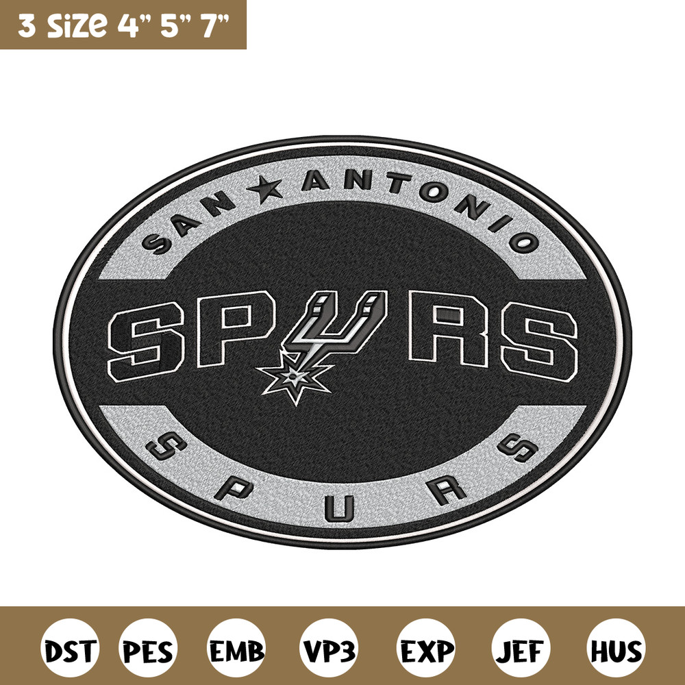San Antonio Spurs logo embroidery design, NBA embroidery, Embroidery design,Logo sport embroidery, Sport embroidery..jpg