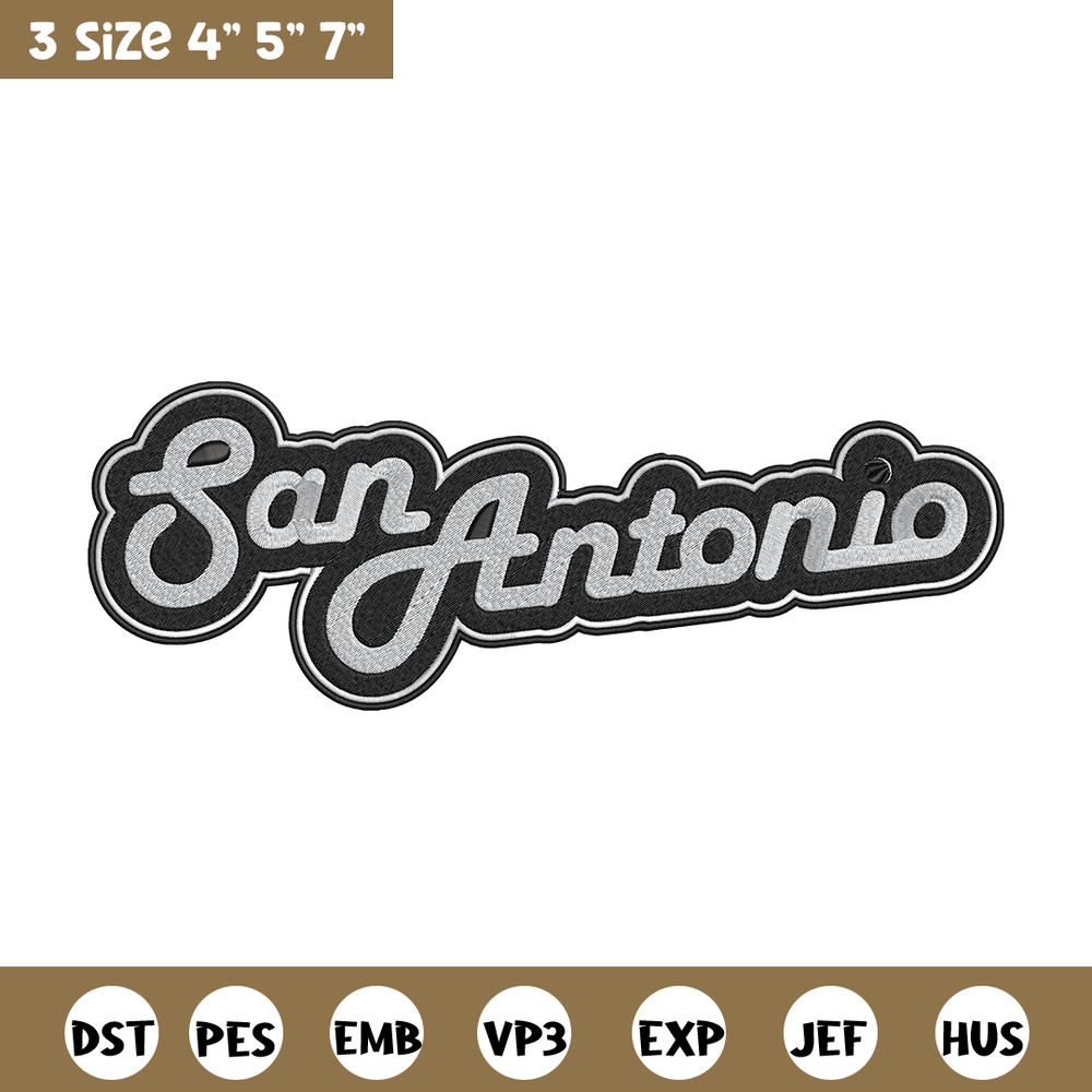 San Antonio Spurs logo embroidery design, NBA embroidery, Embroidery design,Logo sport embroidery,Sport embroidery..jpg