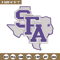 Stephen F. Austin logo embroidery design, NCAA embroidery, Sport embroidery, Embroidery design,Logo sport embroidery.jpg