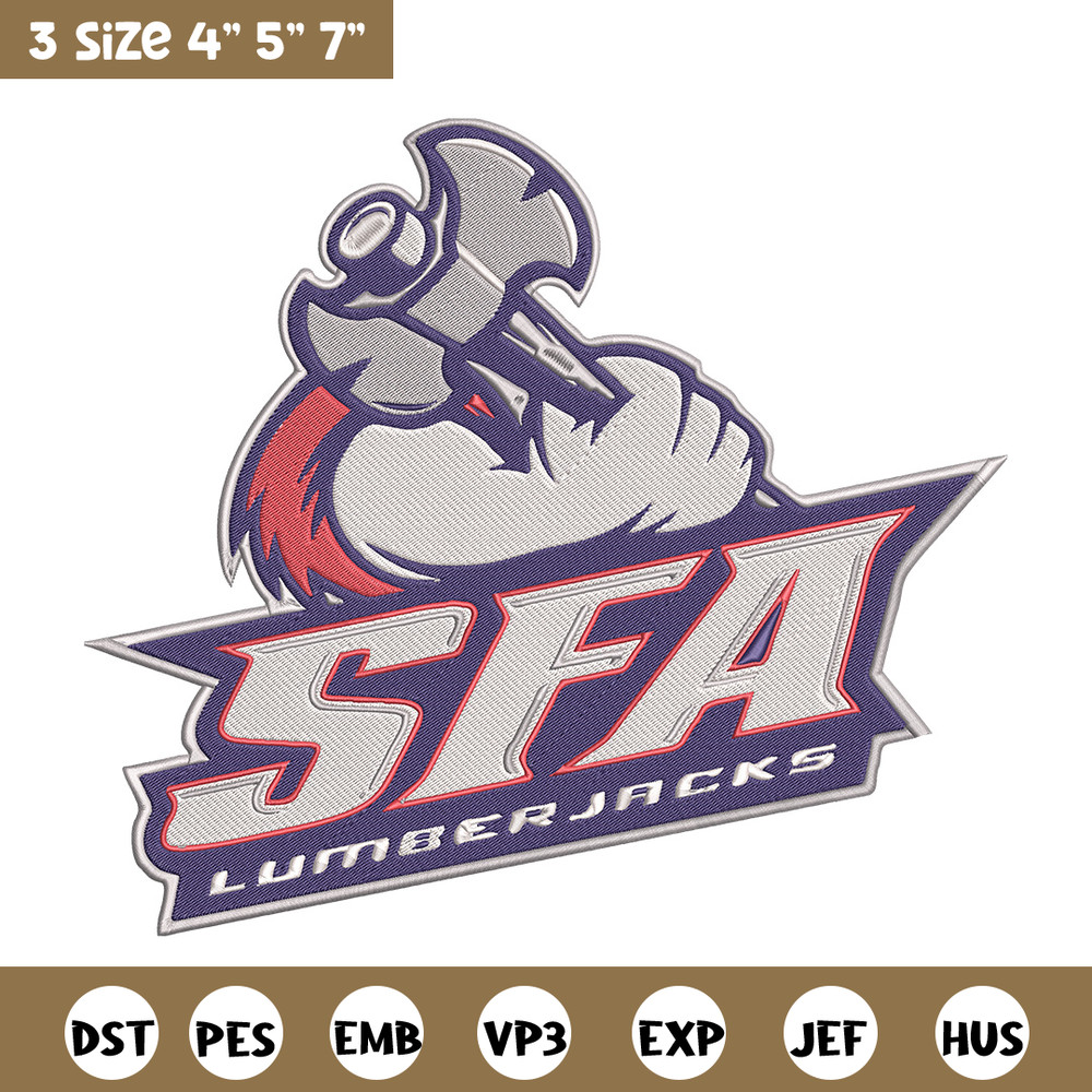 Stephen F. Austin logo embroidery design, NCAA embroidery, Sport embroidery,Logo sport embroidery,Embroidery design.jpg