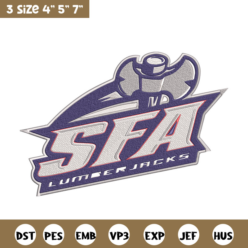 Stephen F. Austin logo embroidery design,NCAA embroidery,Sport embroidery, logo sport embroidery,Embroidery design.jpg