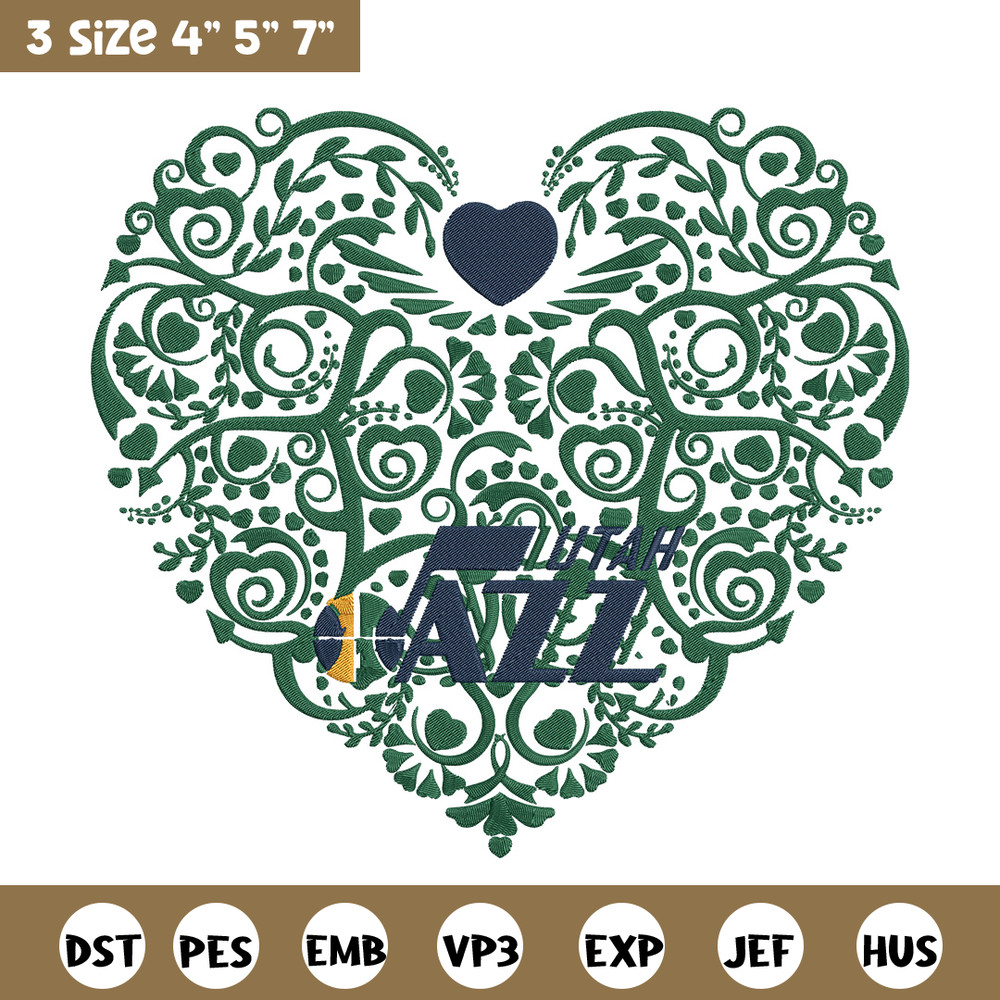Utah Jazz heart embroidery design, NBA embroidery, Sport embroidery, Embroidery design, Logo sport embroidery.jpg