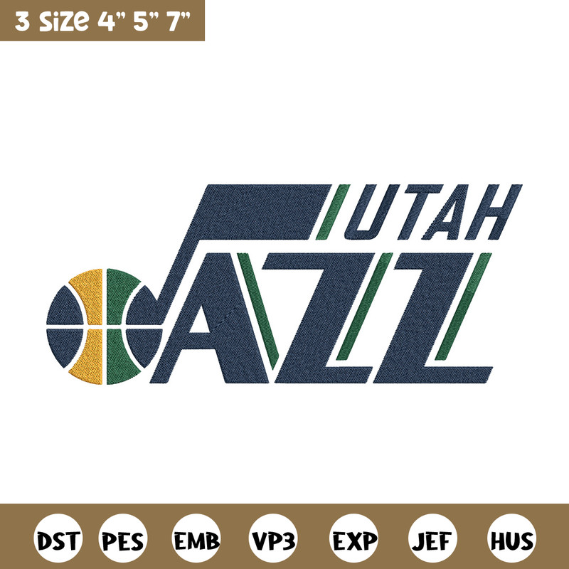 Utah Jazz logo embroidery design,NBA embroidery,Sport embroidery, Embroidery design, Logo sport embroidery..jpg