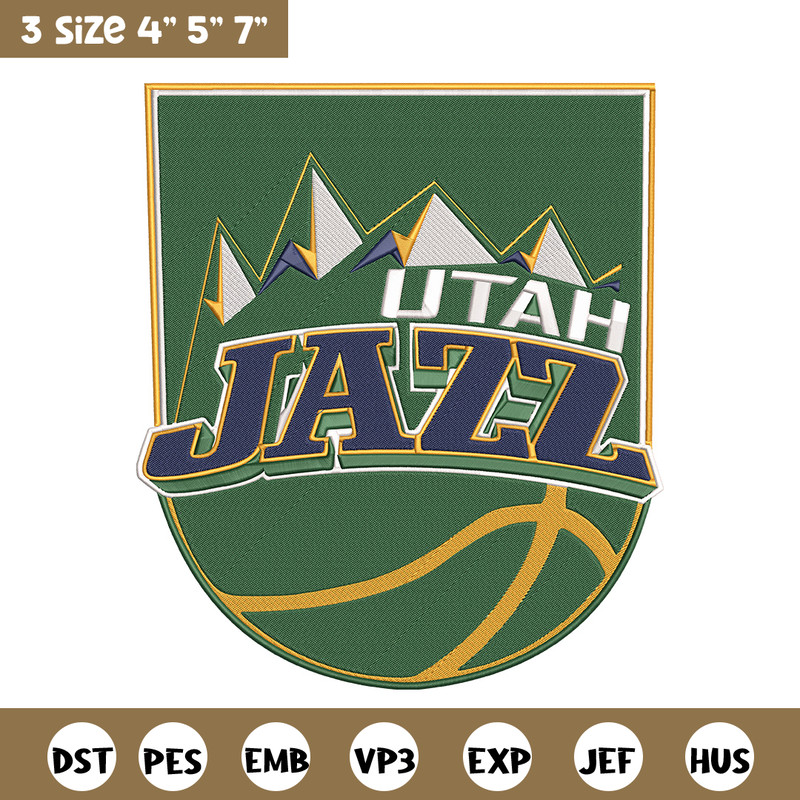 Utah Jazz logo embroidery design,NBA embroidery,Sport embroidery, Embroidery design, Logo sport embroidery.jpg
