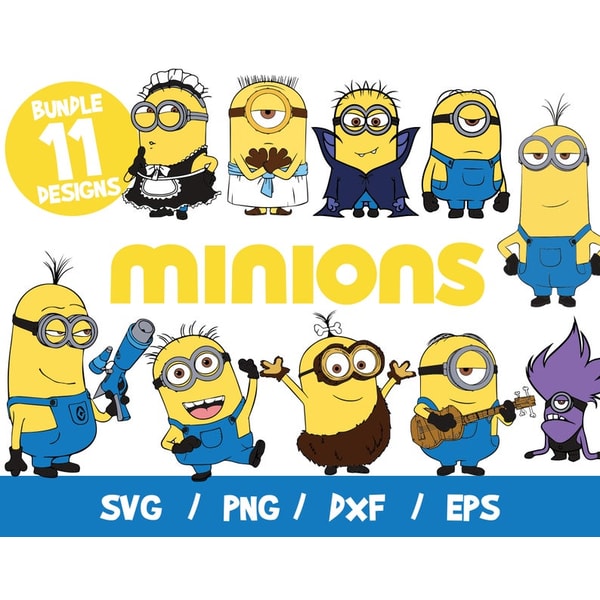 Minions Svg Cut File Clip Art Vector Layered Despicable Me F Inspire minions-svg-cut-file-clip-art-vector-layered-despicable-me-f-inspire