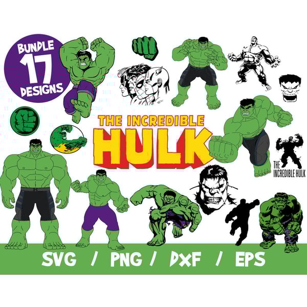 Hulk vectors svg marvel cricut cutting bundle vinyl clipart - Inspire ...