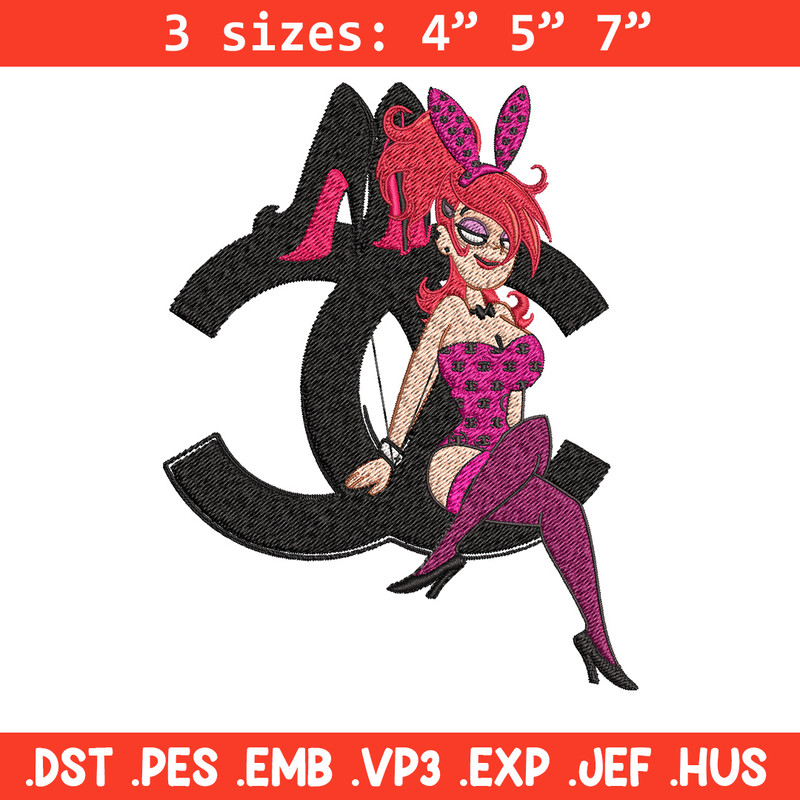 Bunny girl gucci Embroidery Design, Gucci Embroidery, Brand Embroidery, Embroidery File, Logo shirt, Digital download.jpg