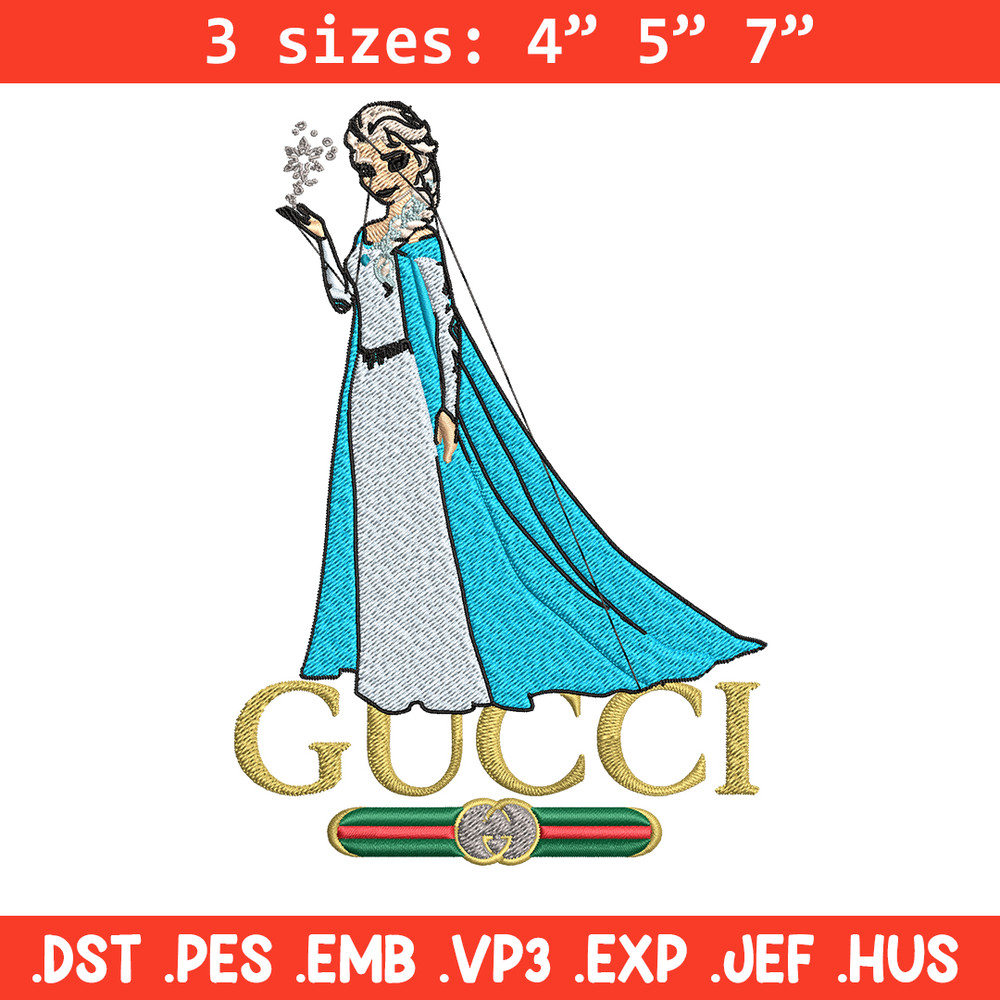 Elsa Gucci logo Embroidery design, Elsa Gucci logo Embroidery, cartoon design, Embroidery File, Digital download..jpg