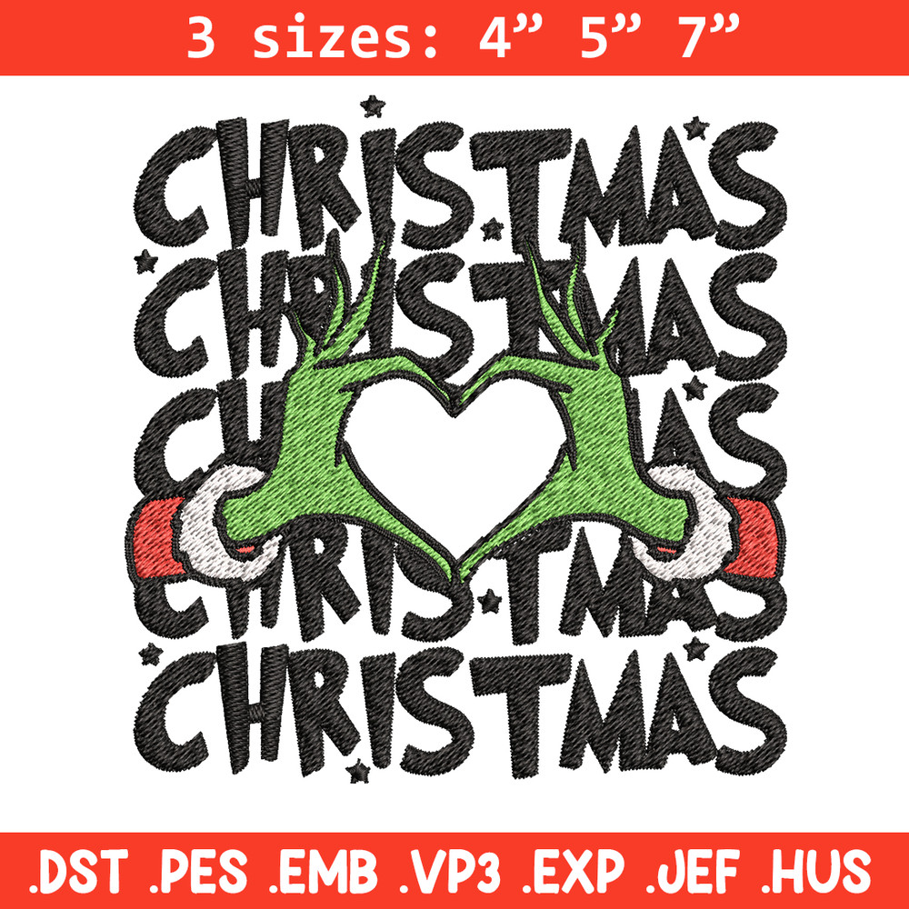 Grinch christmas Embroidery design, Grinch christmas Embroidery, logo design, Embroidery File, Instant download..jpg