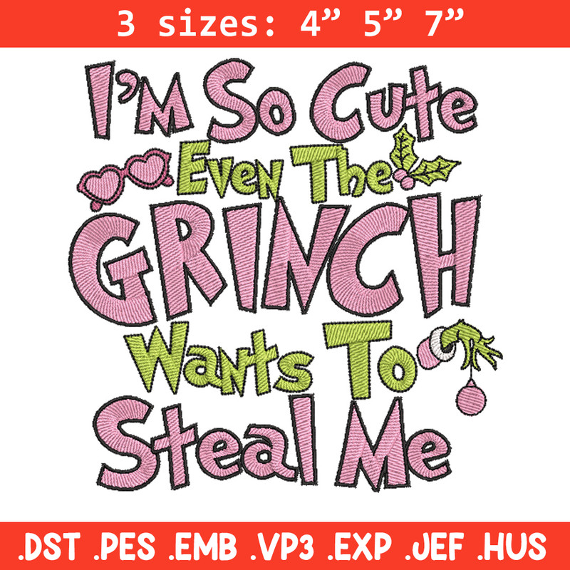 Grinch cute embroidery design, Grinch embroidery, Chrismas design, Embroidery shirt,Embroidery file,Digital download.jpg