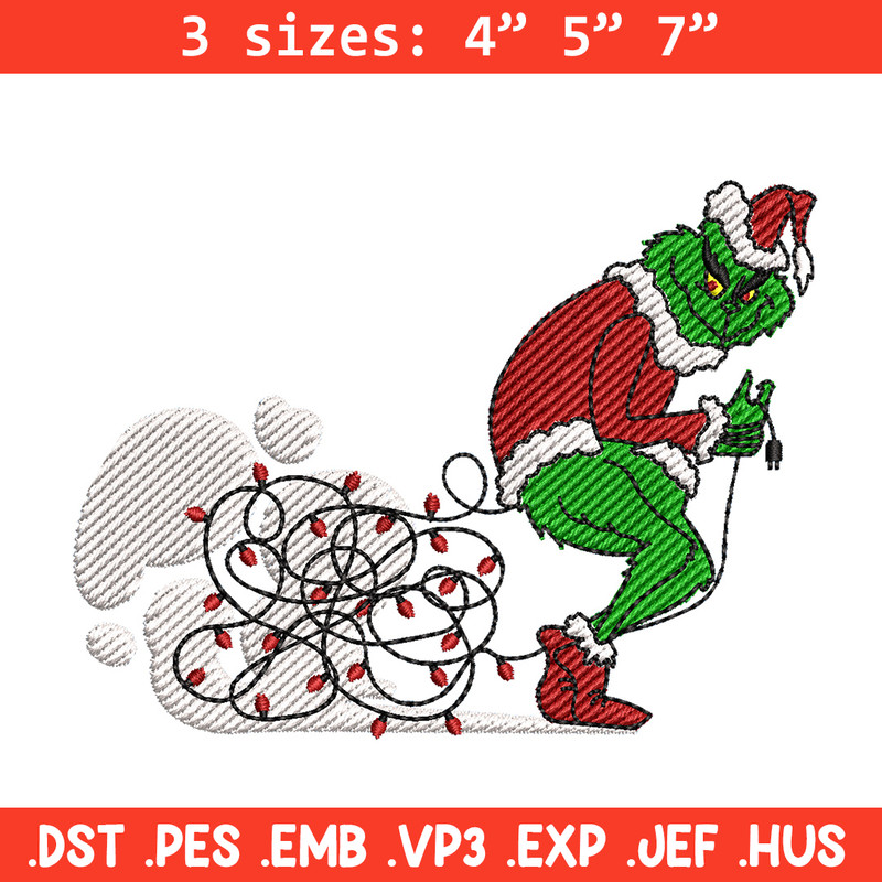 Grinch funny embroidery design, Grinch embroidery, Chrismas design,Embroidery shirt, Embroidery file, Digital download.jpg