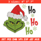 Grinch hohoho embroidery design,Chrismas design, Embroidery shirt, Embroidery file, Grinch embroidery, Digital download.jpg