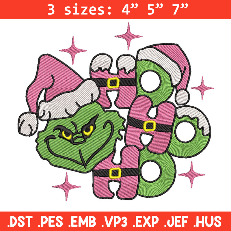Grinch laugh embroidery design,Chrismas design, Embroidery shirt, Embroidery file, Grinch embroidery, Digital download.jpg