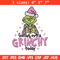 Grinch today embroidery design, Grinch embroidery, Chrismas design,Embroidery shirt, Embroidery file, Digital download.jpg